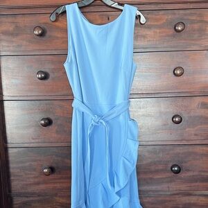 Calvin Klein Blue Sleeveless Dress